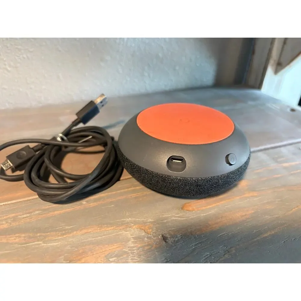 Google Home Mini 1st generation charcoal smart speaker with assistant